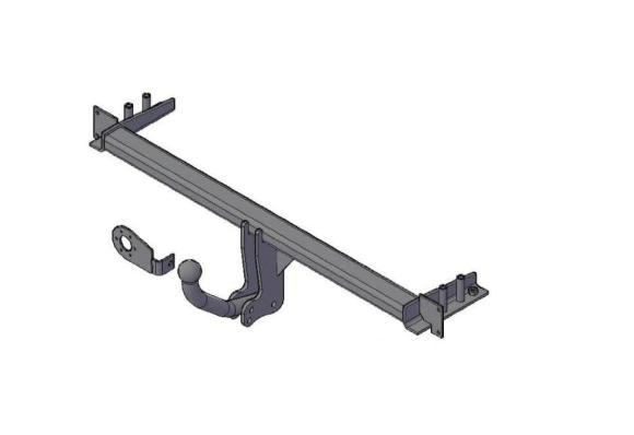Фаркоп (ТСУ) Daewoo Nubira 2004- съемный крюк на двух болтах Трейлер