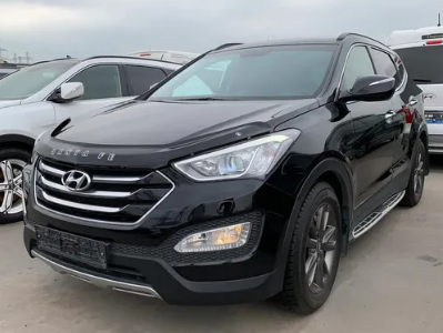 Дефлектор капота (мухобойка) HYUNDAI Santa Fe (DM) с 2012 г.в. (Хюндай Санта Фе) Вип Тюнинг