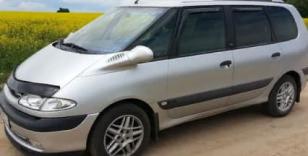 Дефлектор капота (мухобойка) Renault Espace (JE0) с 1996-2002 г.в. (Рено Эспейс) Вип Тюнинг